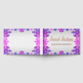 Sweet 16 Winter Snowflake Geburtstag Gästebuch (Voll)