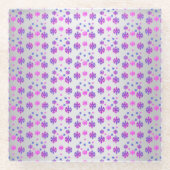 Sweet 16 Winter Snowflake Geburtstag Glasuntersetzer (Vorderseite)
