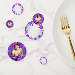 Sweet 16 Winter Snowflake Geburtstag Konfetti