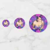 Sweet 16 Winter Snowflake Geburtstag Konfetti (Rückseiten)