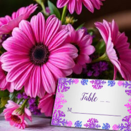 Sweet 16 Winter Snowflake Geburtstag Platzkarte