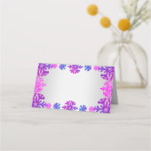 Sweet 16 Winter Snowflake Geburtstag Platzkarte (Rückseite)