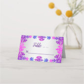 Sweet 16 Winter Snowflake Geburtstag Platzkarte (Vorderseite)