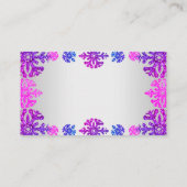 Sweet 16 Winter Snowflake Geburtstag Platzkarte (Rückseite)