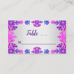 Sweet 16 Winter Snowflake Geburtstag Platzkarte