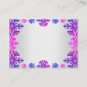 Sweet 16 Winter Snowflake Geburtstag Unterkunft Begleitkarte (Rückseite)