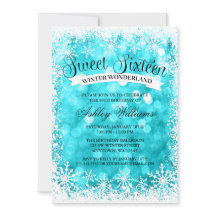 Sweet 16 Winter Wonderland Aquamariner Glitzer Lig