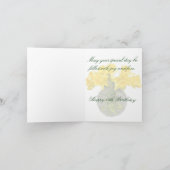 Sweet 16 Yellow Daffodil Bouquet Einladung (Innenseite)