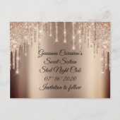 Sweet 16th Bridal Quinceanera Kiss Lips Tropfens R Postkarte (Vorderseite)