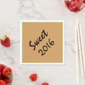 Sweet 2016 Paper Napkins von RoseWrites Serviette (Beispiel)