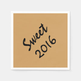 Sweet 2016 Paper Napkins von RoseWrites Serviette