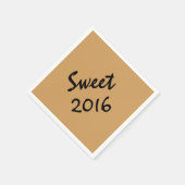 Sweet 2016 Paper Napkins von RoseWrites Serviette (Ecke)
