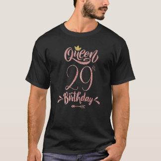 Sweet 29. Geburtstag Frauen Königin Krone 29 Jahre T-Shirt