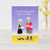 Sweet 48. Wedding Anniversary Card Karte (Gelbe Blume)