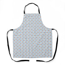Sweet 50s Retro Rosebud Blue Gingham Check