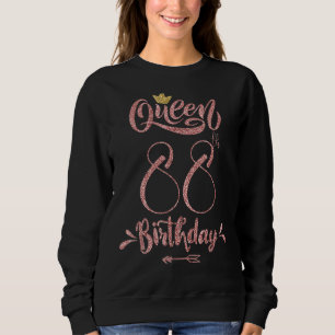 Sweet 88. Geburtstag Frauen Königin Krone 88 Jahre Sweatshirt