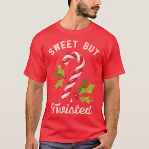 Sweet aber gefickt Candy Cane Funny Christmas Holi T-Shirt