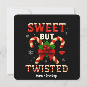 Sweet aber gefickt Candy Cane Weihnachtsgeschenk Einladung