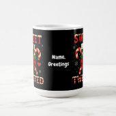 Sweet aber gefickt Candy Cane Weihnachtsgeschenk Kaffeetasse (Mittel)