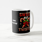 Sweet aber gefickt Candy Cane Weihnachtsgeschenk Kaffeetasse (VorderseiteRechts)