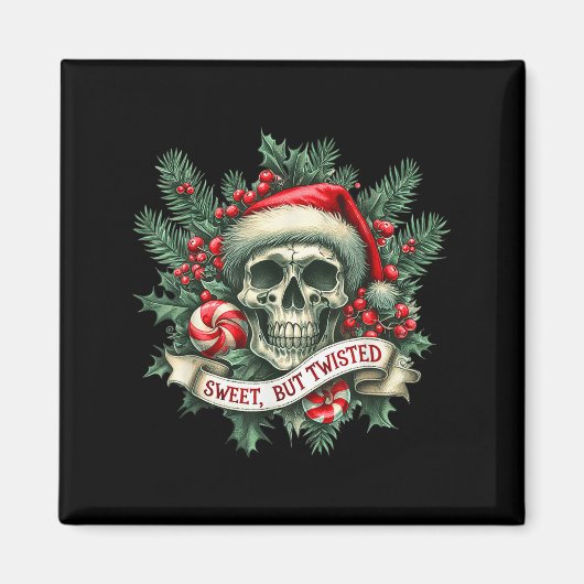 Sweet aber gefickt Candy Retro Skeleton Skeleton S Magnet (Vorne)