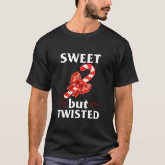 Sweet aber gefickt frohe Weihnachts Candy Cane Lon T-Shirt