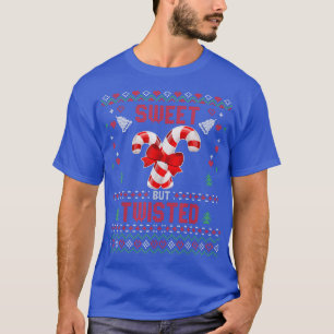 Sweet aber gefickt Funny Candy Cane Weihnachtsfami T-Shirt