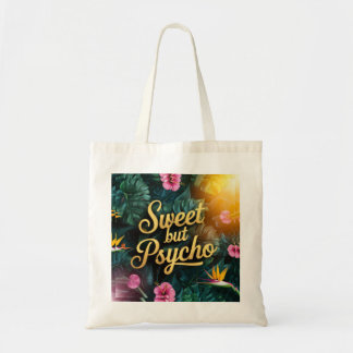 Sweet aber Psycho modische Tote Bag Tragetasche