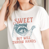 Sweet, aber wird Handgriff Raccoon werfen Tri-Blend Shirt