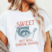 Sweet, aber wird Handgriff Raccoon werfen Tri-Blend Shirt