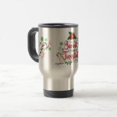Sweet, aber zwiespältig Weihnachtsreise Mug Reisebecher (Vorderseite Links)