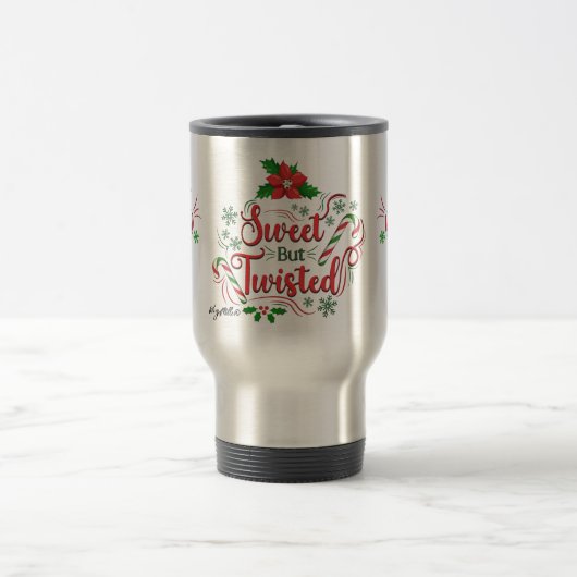 Sweet, aber zwiespältig Weihnachtsreise Mug Reisebecher (Mittel)