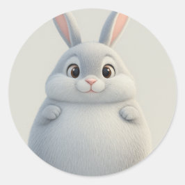 Sweet Adorable Cartoon Bunny Sticker