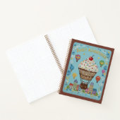 Sweet Adventures Embroidered Cupcake Air Ballon Notizblock (Innenseite)