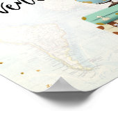 Sweet Adventures signalisiert Reisedusche Dessertt Poster (Ecke)