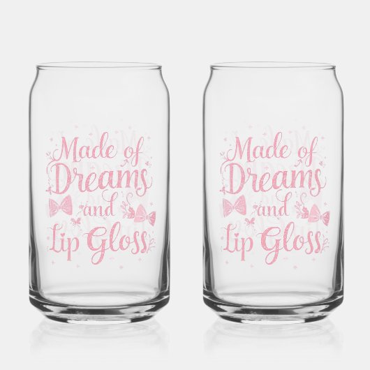 Sweet Aesthetic Makeup Lover Typography Dosenglas (Rückseite)