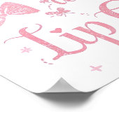 Sweet Aesthetic Makeup Lover Typography Poster (Ecke)