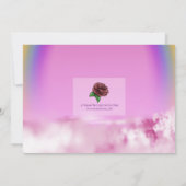 Sweet African American Fairy Birthday Party Einladung (Rückseite)