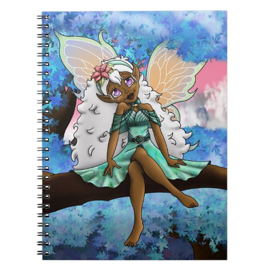 Sweet African American Fairy Notizblock (Vorderseite)