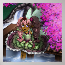 Sweet African American Fairy Poster