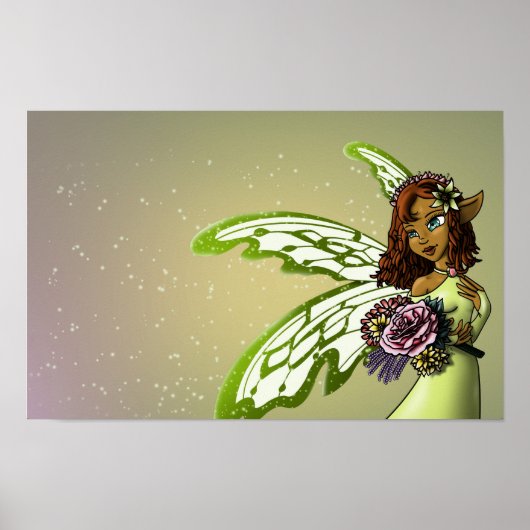 Sweet African American Fairy Poster (Vorne)