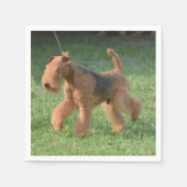 Sweet Airdale Terrier Serviette (Vorderseite)