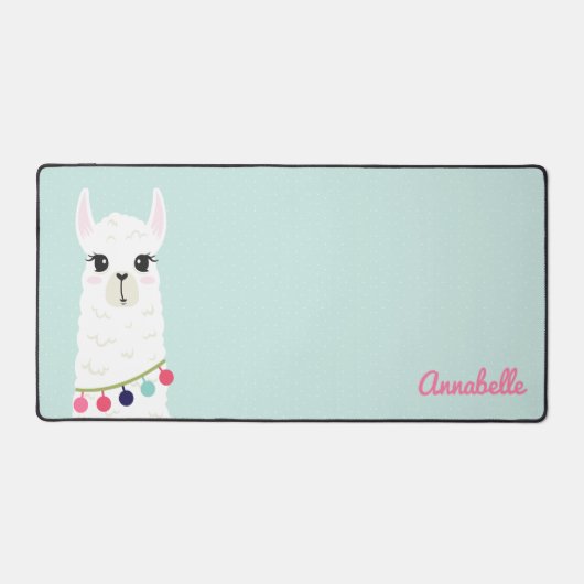Sweet Alpaca Personalisiert Schreibtischunterlage (Vorderseite)