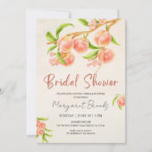 Sweet als Peach-Brautparty Einladung (Vorderseite)