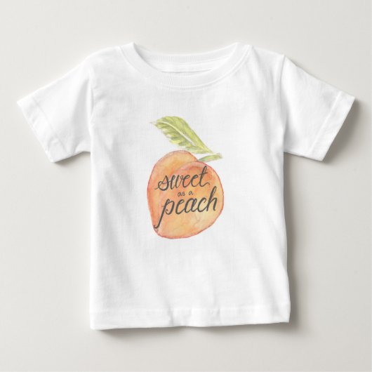 Sweet als Peach Kleinkind Shirt (Vorderseite)