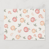Sweet als pfirsichfarbene Babydusche laden Postkarte (Rückseite)