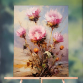 Sweet Alyssum - Impasto Floral Acrylschild (Neutral)