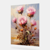 Sweet Alyssum - Impasto Floral Acrylschild (Winkel)