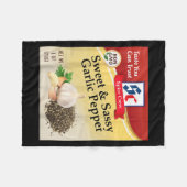 Sweet & Sy Garlic Pepper Condiment Sce Group M Fleecedecke (Vorderseite (Horizontal))