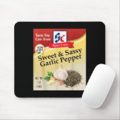 Sweet & Sy Garlic Pepper Condiment Sce Group M Mousepad (Mit Mouse)